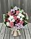 Букет цветов из: Альстромерии, Гвоздики, Розы и Хризантемы в Белом Яре Томской области