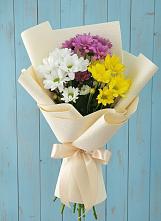 Букет цветов из:  Хризантемы в Белом Яре Томской области