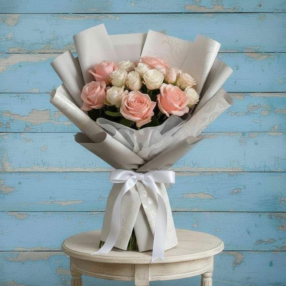 Букет цветов из: Розы в Белом Яре Томской области