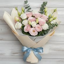 Букет цветов из:  Лизиантусы #REPLACE_PRED# Белом Яре Томской области