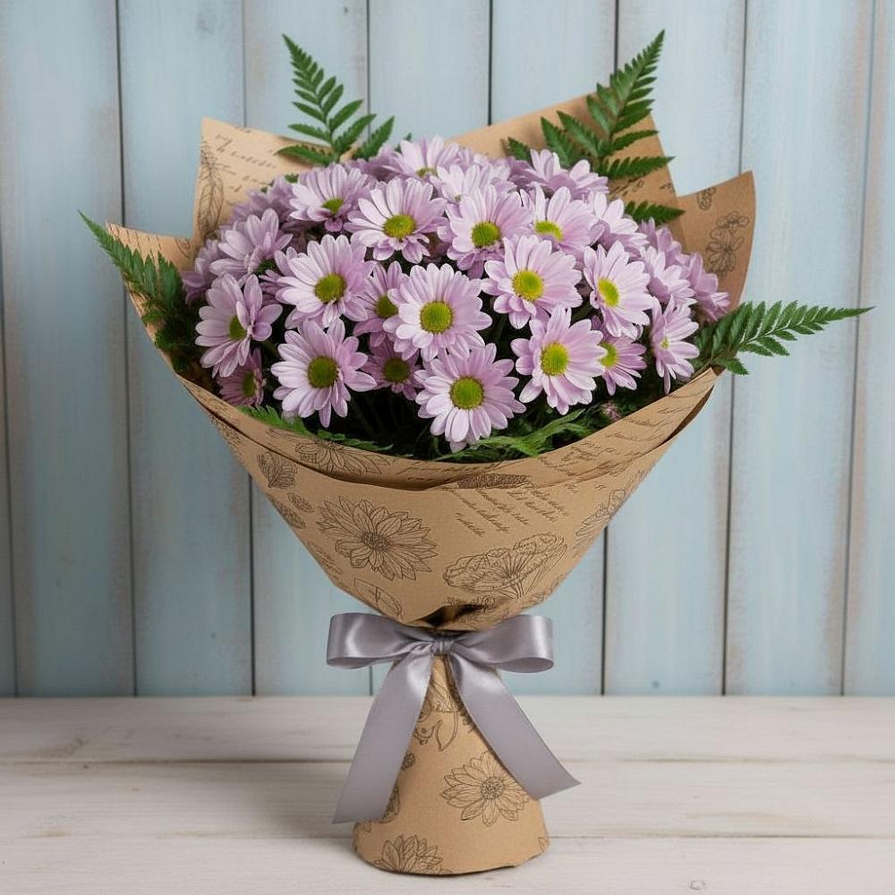 Букет цветов из: Хризантемы в Белом Яре Томской области