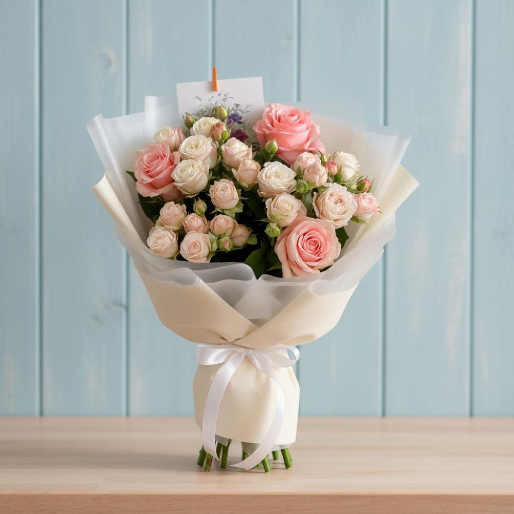 Букет цветов из: Розы в Белом Яре Томской области