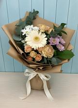 Букет цветов из:  Герберы и Хризантемы #REPLACE_PRED# Белом Яре Томской области