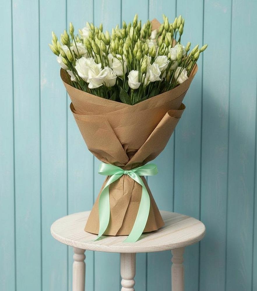 Букет цветов из: Лизиантусы в Белом Яре Томской области