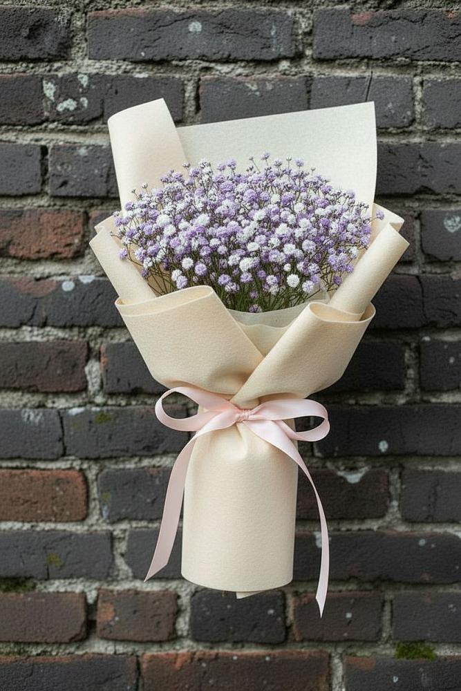 Букет цветов из: Гипсофила в Белом Яре Томской области