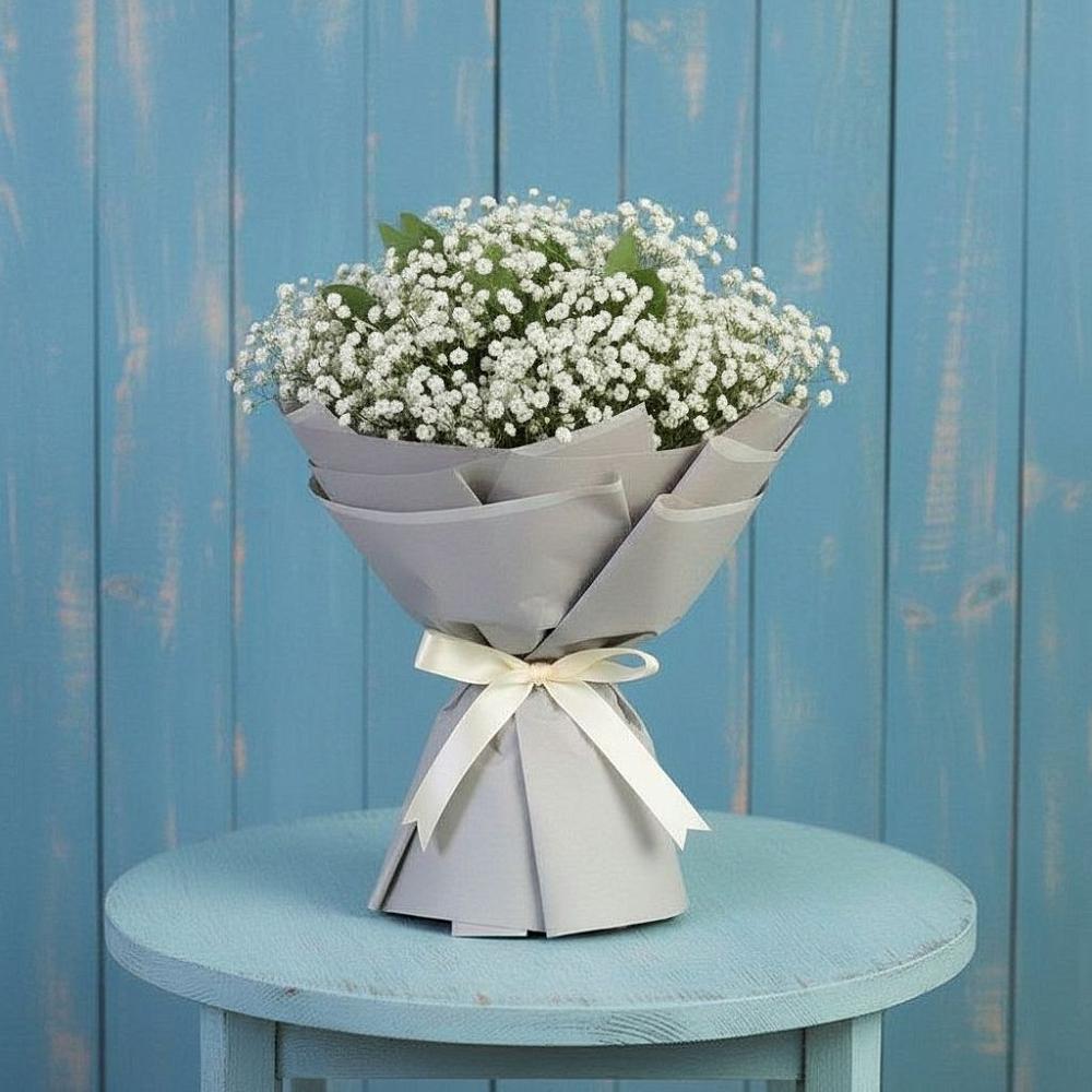 Букет цветов из: Гипсофила в Белом Яре Томской области