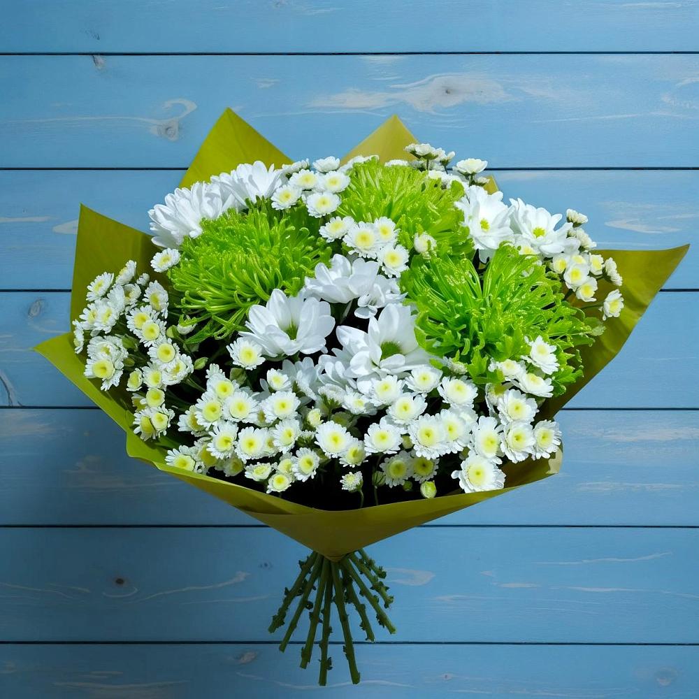 Букет цветов из: Хризантемы в Белом Яре Томской области