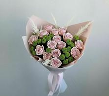 Букет цветов из:  Розы и Хризантемы в Белом Яре Томской области