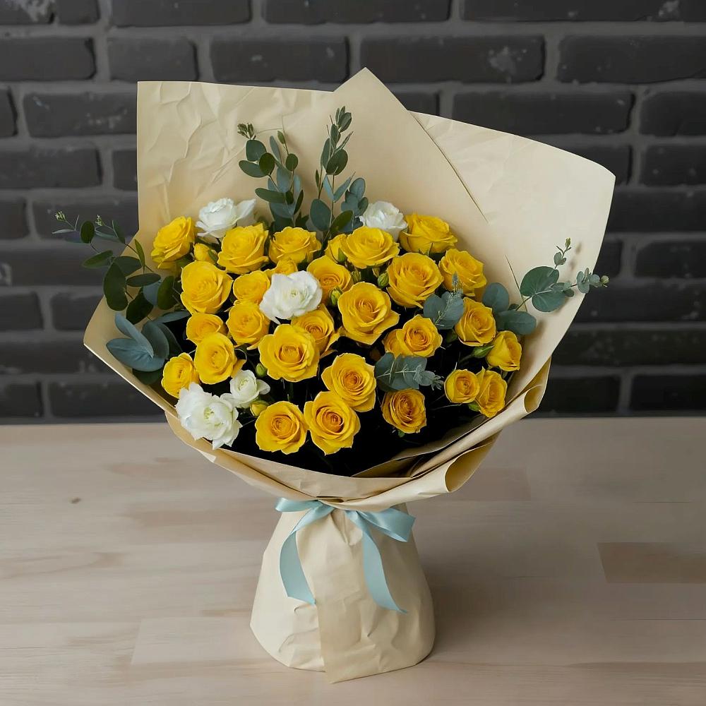 Букет цветов из: Розы в Белом Яре Томской области