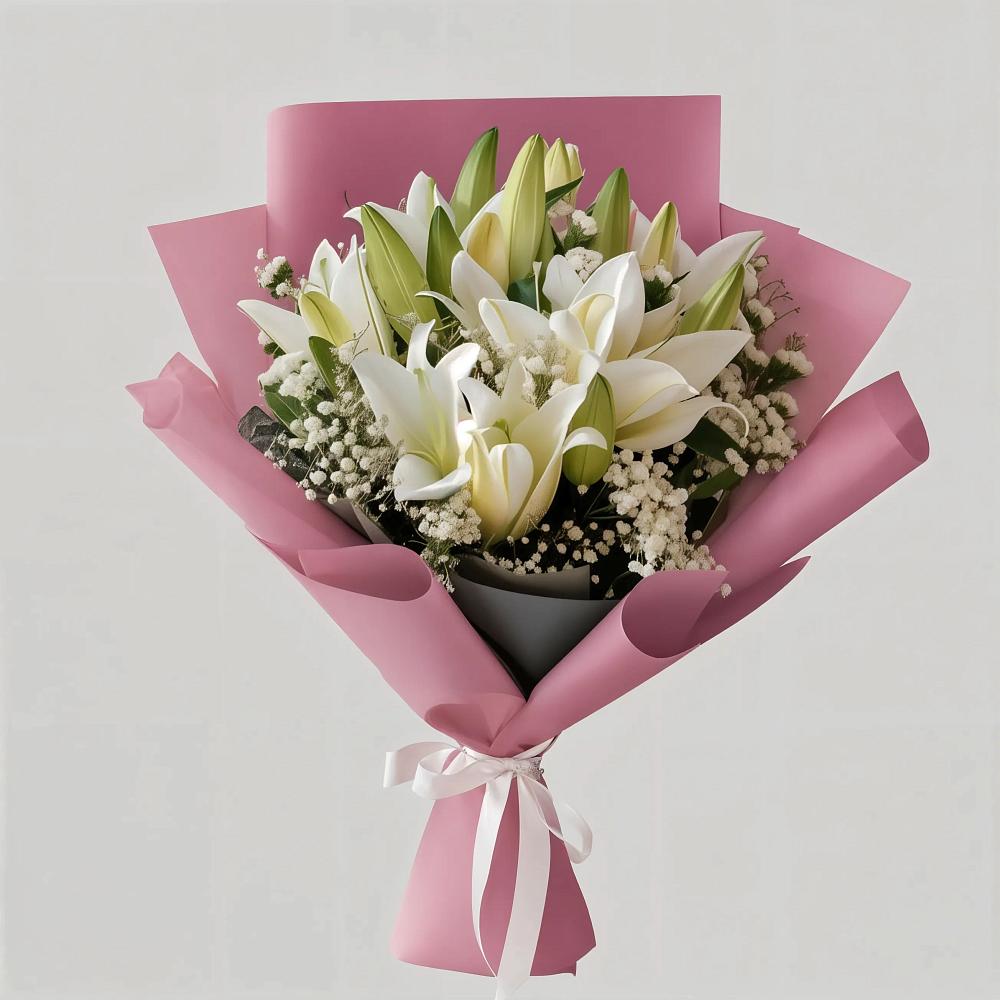 Букет цветов из: Лилии в Белом Яре Томской области