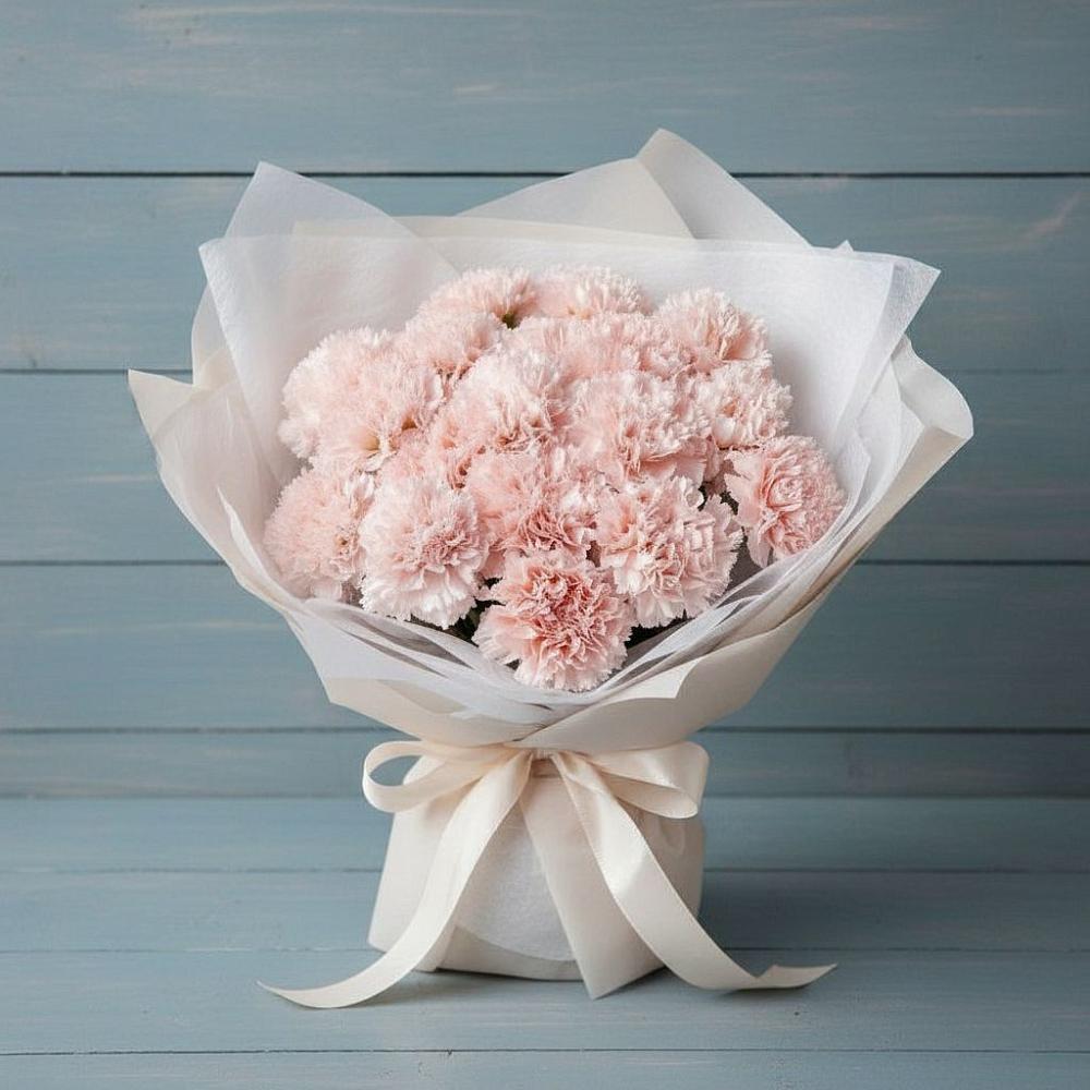 Букет цветов из: Гвоздики в Белом Яре Томской области