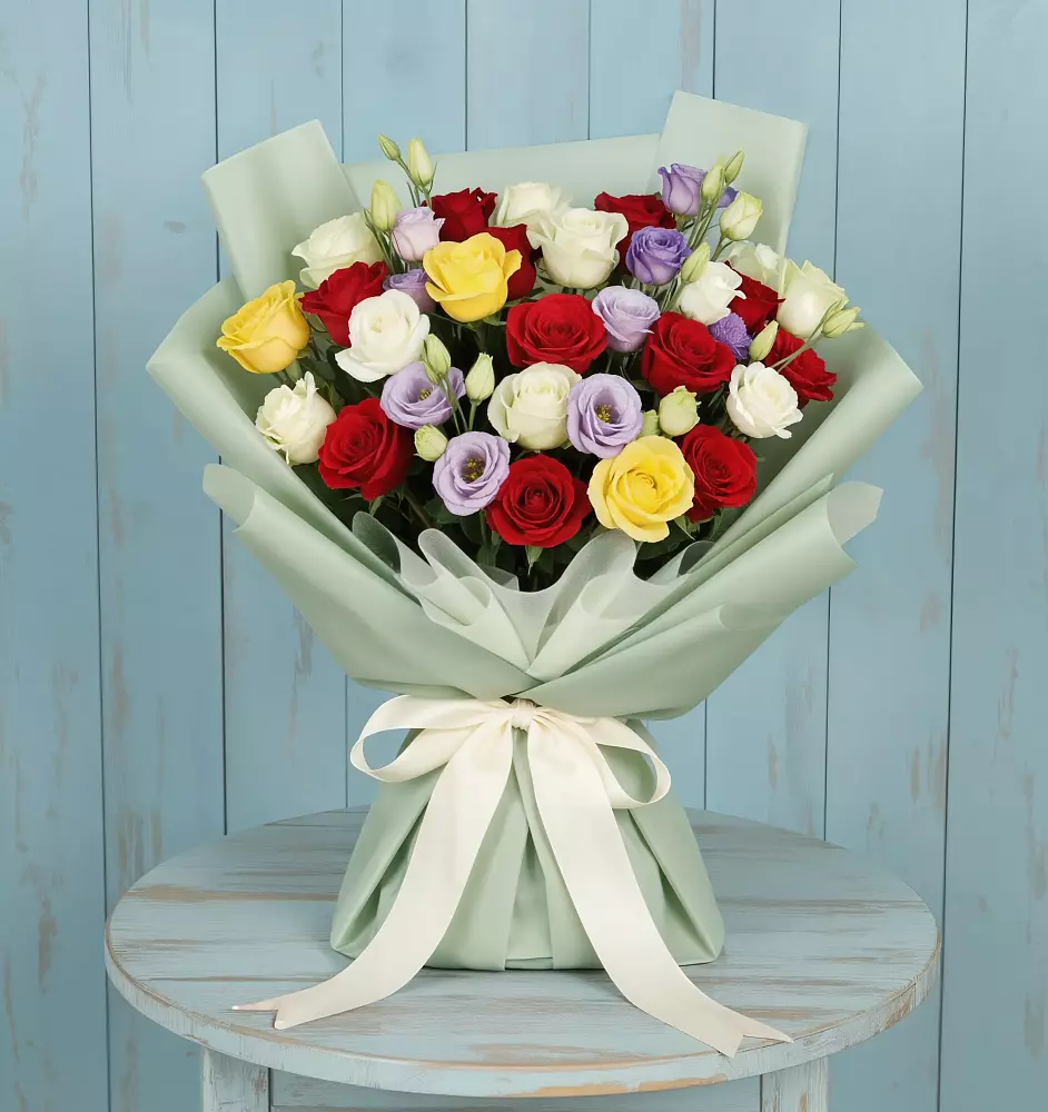 Букет цветов из: Розы в Белом Яре Томской области