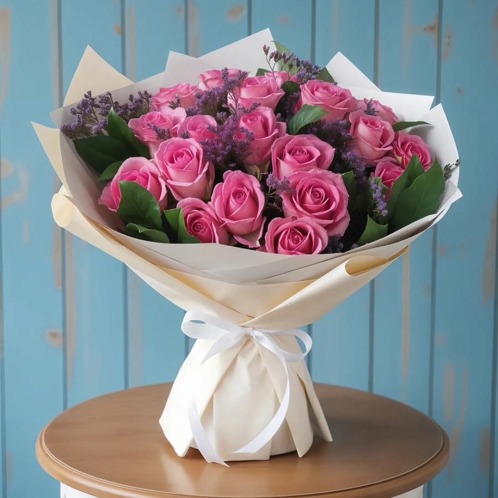 Букет цветов из: Розы в Белом Яре Томской области