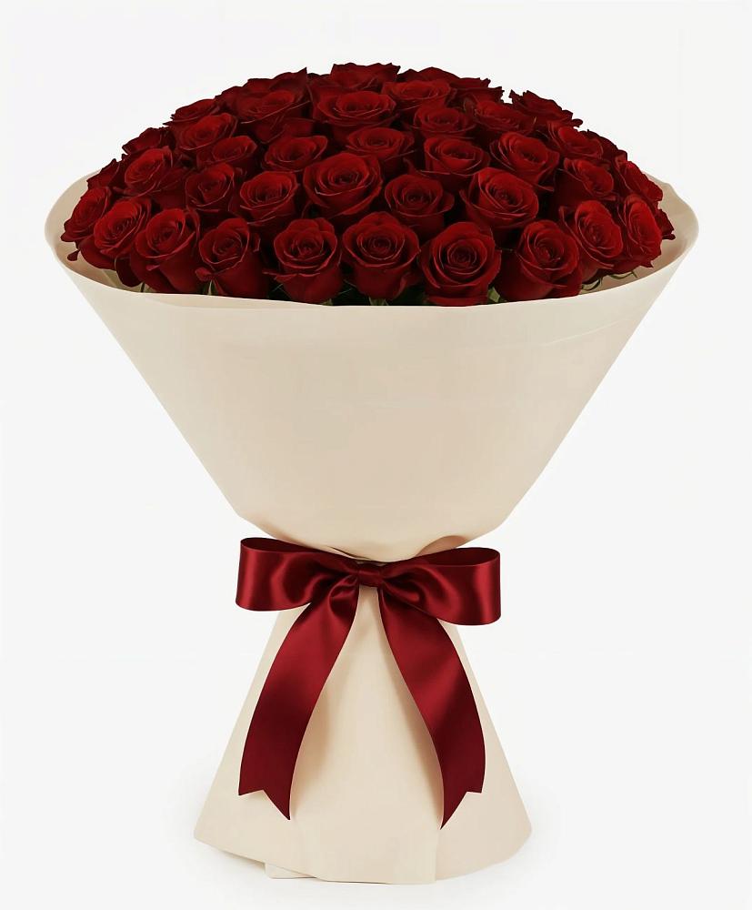 Букет 101 Бордовая роза Блэк Бакарра в Белом Яре Томской области